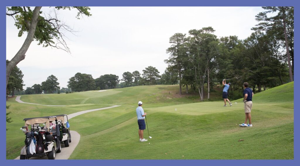 Golfers at Williamsburg Golf Club